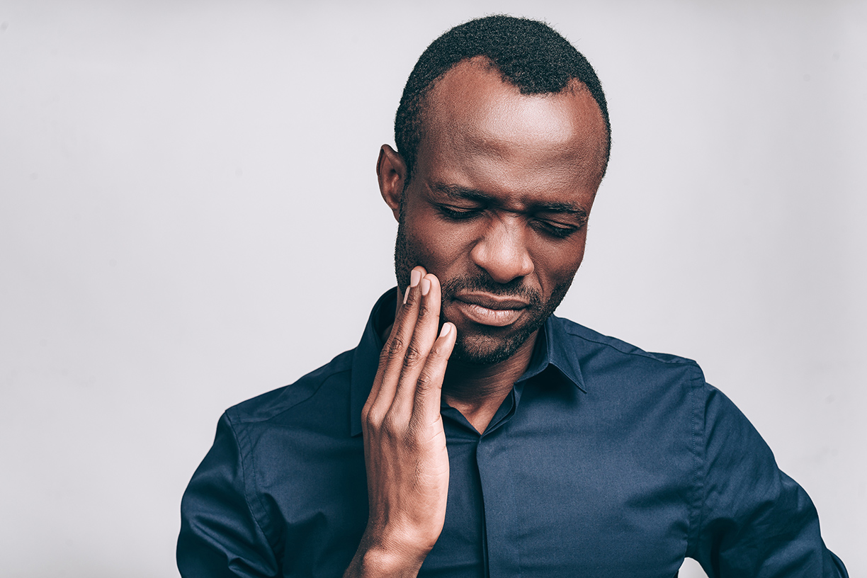 Cracked or word-down tooth, or damage not needing a crown.